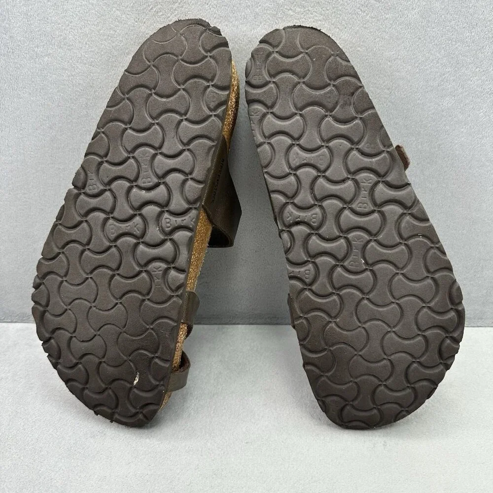 Birkenstock Mayari Womens Size 8 (EU 39) Sandals Brown Oiled Leather Toe Loop